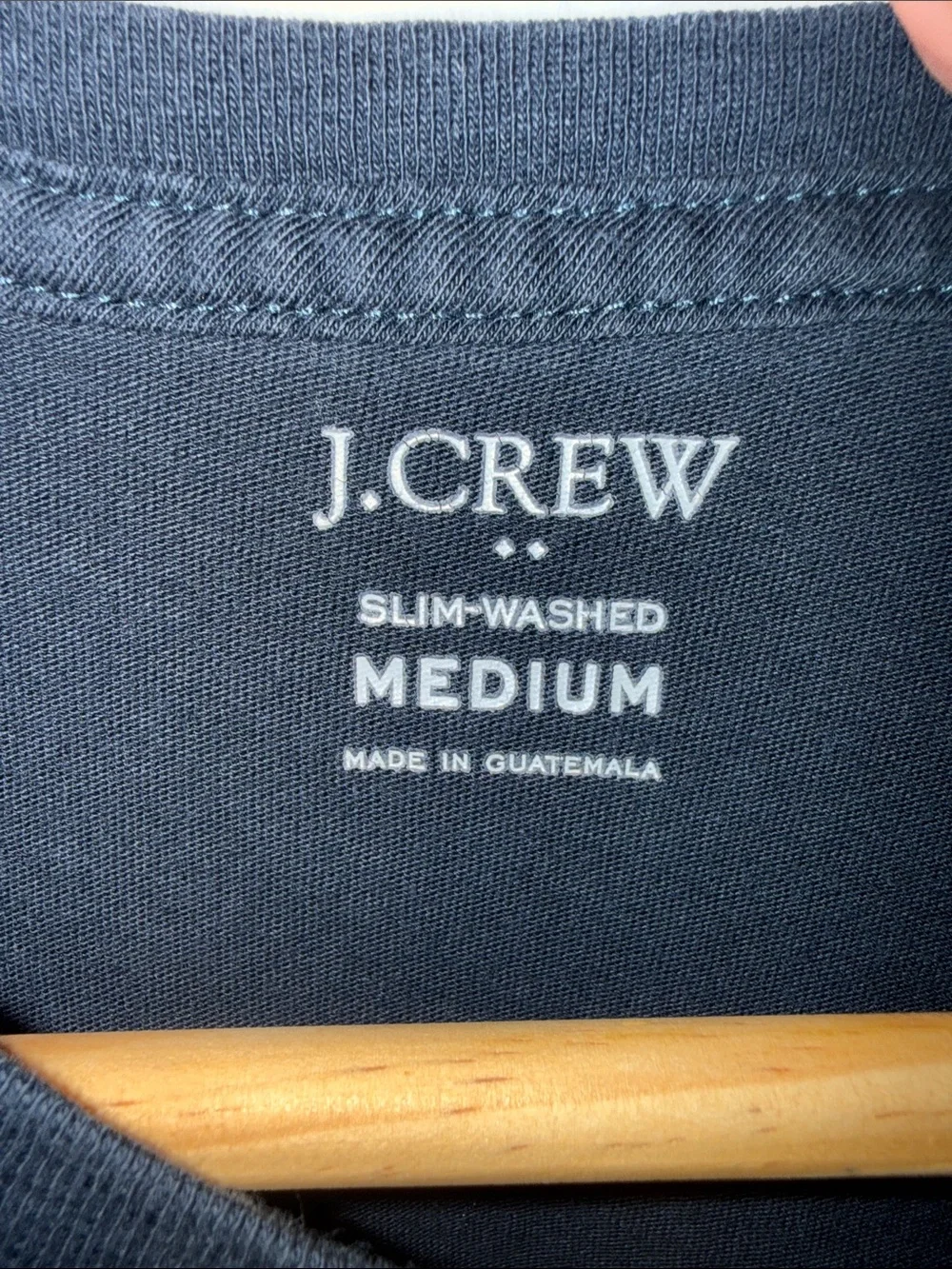 J. Crew Navy Short-Sleeve Pocket Crewneck Tee